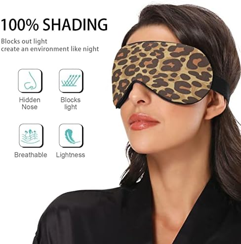 Seksi leopard print maska ​​za mirovanje za žene Mekana i udobna maska ​​za oči Svjetlo za blokiranje za spajanje