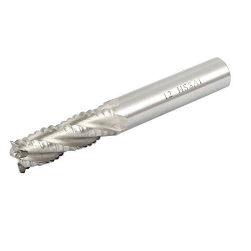 Aexit 12mm krajnji mlinovi 12mm rezni prečnik Spiralni žljeb 4 flauta HSS ugao rezača zaokruživanje
