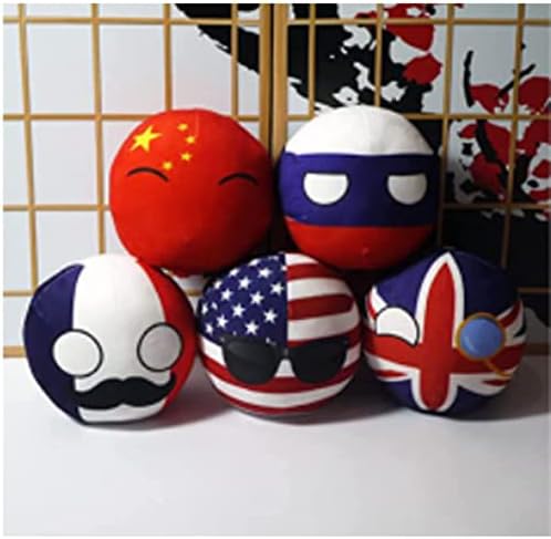 Bisavch Countryball Plishies Poljska 7,9 inča plišana igračka seoska kugla anime cosplay mini jastuk kućni dekor, Francuska A, 7,9 inča