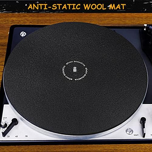 Facmogu Oftantable SlipMat Vutna mat Anti vibracija Record Playter Mat, 12-inčni fonograf LP vinil rekordni rekord