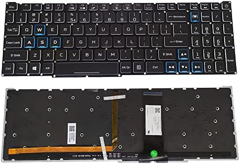 EJTONG Američka zamjenska tastatura za Acer Predator Helios 300 PH315-52 PH315-53 PH317-53, Nitro