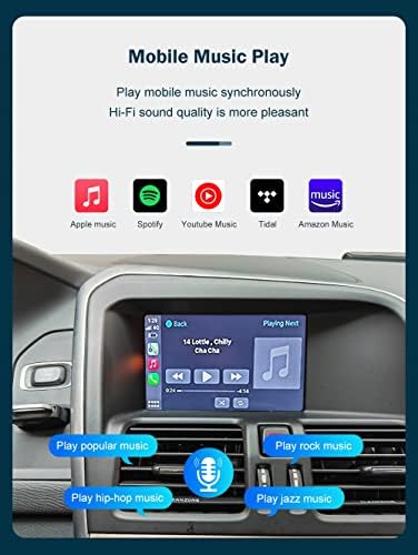 Ninetom bežični Carplay Retrofit Kit dekoder za Volvo XC60 S60L V40 2014-2017 godina, podrška Android Auto, ogledala,