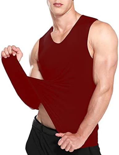 Bmisegm workout Tank Tops za muškarce muški ledeni svileni prsluk fitnes široka ramena trčanje sportski bešavni brzo sušenje iznutra