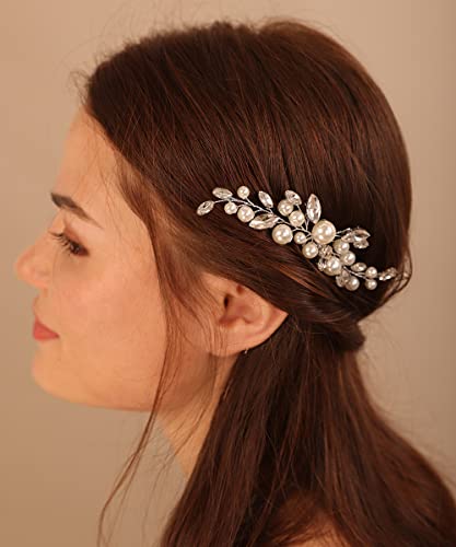 Xerling Bride vjenčane biserne igle za kosu Bridal Crystal Rhinestones hair Piece Hair Accessories