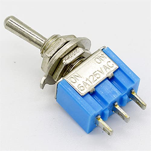10pc Blue Mini MTS-102 3-pinski SPDT na mreži 6A 125VAC minijaturni prekidači