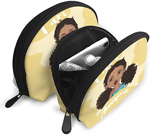 EZYES Afroamerička ženska kozmetička torba Afro Black Gril multifunkcionalna toaletna torbica Prijenosna