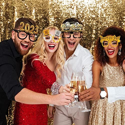 Bestoyard 2023 sretne novogodišnje naočale zamišljene novogodišnje naočale za zabavu Party