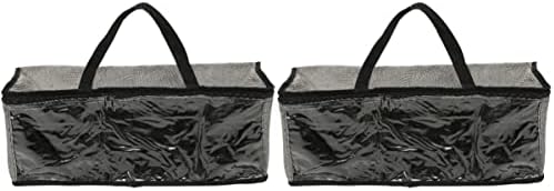 Cabilock 2pcsbag krevet ispod kontejnera Držač kašike torbica za bejzbol prijenosna kutija za igračke siva za CLO noseći za skladištenje toaleta Prozirna zaštita rublja