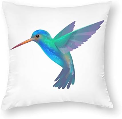 Slatki hummingbird set od 2 baca jastuk pokriva kvadratne jastučne jastuke za kauč za sofu kauč za spavaće sobe dekorativne
