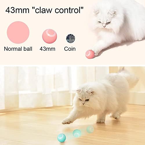 Oallk Smart Cat Rolling Ball Igračke punjive igračke za mačke kuglice Motion Ball Samo-pomicanje mačića