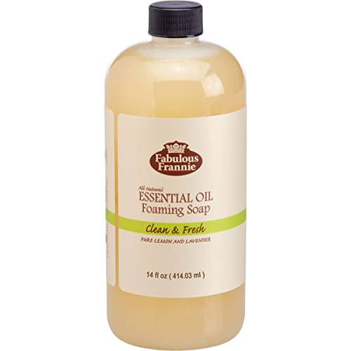 Fabulous Frannie čist i svježe pjenjenje sapun za ruke 14OZ napravljen sa svim prirodnim čistim nerazrijeđenim limunom & amp; lavanda esencijalna ulja