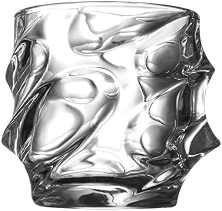 Modern-Depo Whiskey Glass Liquor Rocks glass Crystal 10 Unca Set 4 Tumblers za koktel Scotch Rum