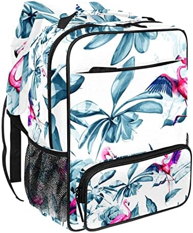VBFOFBV ruksak za ženske pantalonske bakfa za laptop Travel Casual torba, flamingo vintage tropski cvijet