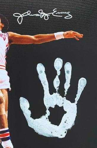 Julius Dr. J Erving Hand Print Neustract 20x36 Canvas potpisan JSA Z65909 - AUTOGREM NBA ART