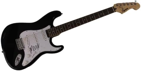 Marcus Mumford potpisan autogram pune veličine Crni Fender Stratocaster Električna gitara W / James