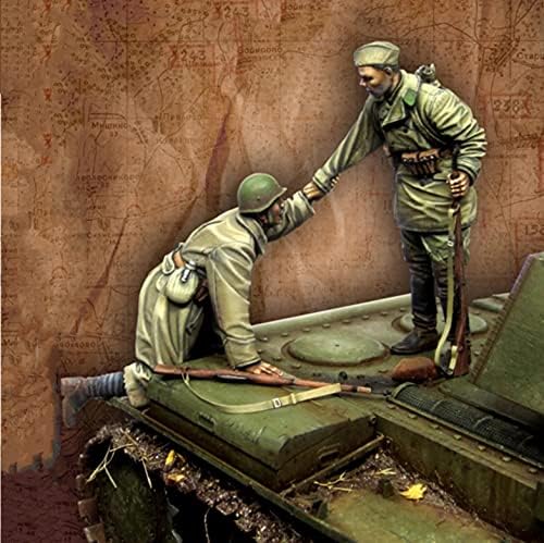 Splindg 1/35 posada vojnika tenkova iz Drugog svjetskog rata spremna je za pokretanje resin Soldier character