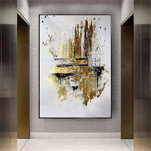Yfqhdd pejzaž apstraktno slikarstvo & siva platna ručno obojena uljanom bojom bez okvira Canvas wall Decor
