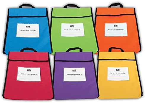 EAi obrazovne torbice za knjige 15 x 12: razne boje-Set od 6