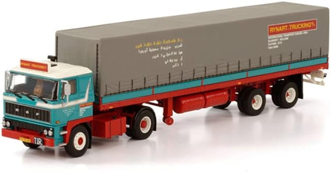 za WSI za Daf 2800 4x2 Classic curtainside Trailer - 2 osovina za Rynart transport 1: 50 Diecast Truck unaprijed