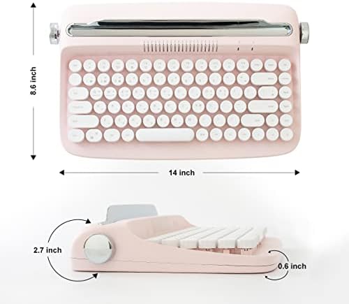 Yunzii Actto B303 Retro Bluetooth tipkovnice pisaća mašina, Alice Desk Mat