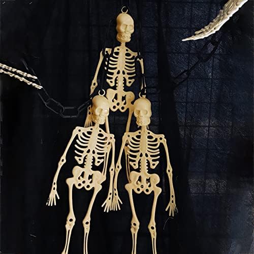 Plastični Kostur Kostur Halloween Ukras Svjetleći Kostur Ljudski Kostur Privjesak Viseće Perle Vrata