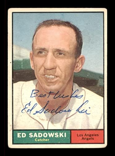 Ed Sadowski autogramirano 1961. karta 163 Los Angeles Angels Najbolje želje SKU 197732 - Košarka