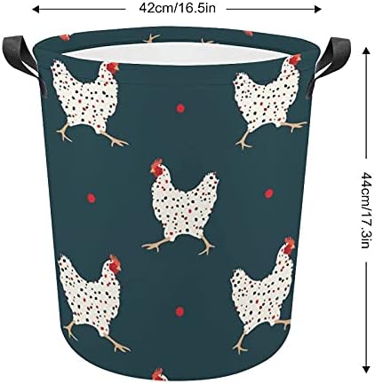 Slatka torba za trčanje piletine sa ručkama okrugla korpa vodootporna korpa za odlaganje sklopiva