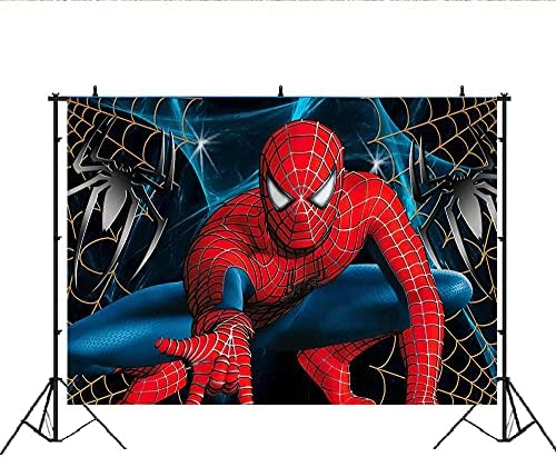 Jinsen, Spider Super heroj porodične pozadine djeca sretna Rođendanska zabava prilagođena dekoracija banera