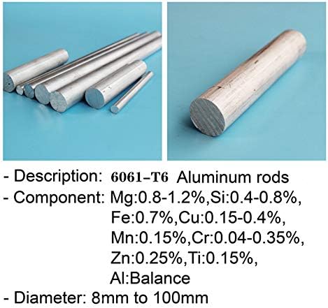OLJF aluminijumske čvrste okrugle šipke aluminijumske šipke različitih veličina / dužina / prečnika