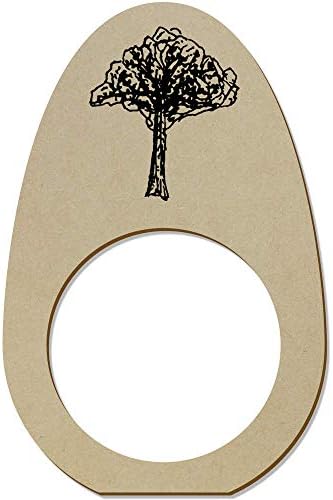 Azeeda 5 X 'Tree' Drveni prstenovi / držači