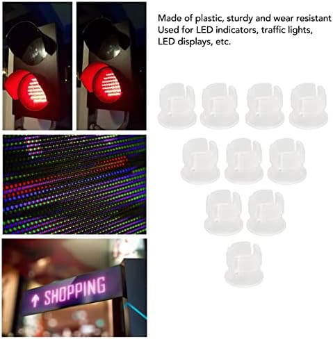 Držač LED lampe od 5 mm, nosači sa diodama koje emituju svjetlost 200 kom lako se instalira Standardna veličina otporna na habanje plastike za Rasvjetnu opremu
