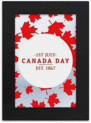 Kanadski dan 4. jula EST 1867 javorov list Desktop Foto okvir Slika Prikaz umjetničkog slika