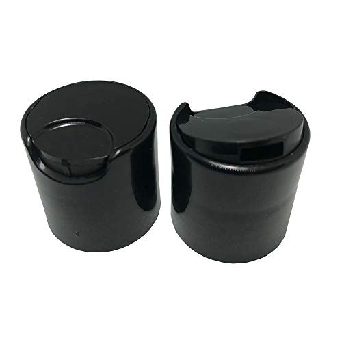 6 kom praznu bijelu HDPE bocu 8oz - Cosmo okrugle plastične boce - 24/410 FINE maglske prskalice glatka crna - za svježinu i prevenciju propuštanja - ftalat besplatno odobren za sigurnu kozmetiku