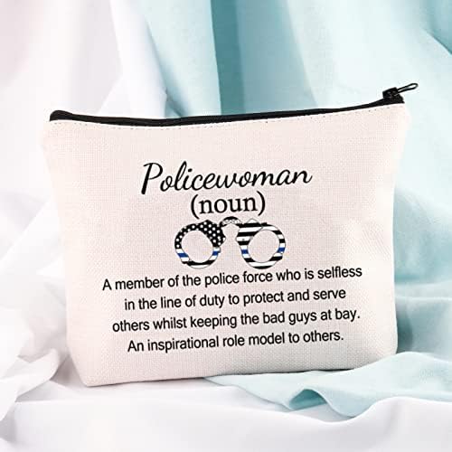 Jniap policajka kozmetička torba policijski službenici poklon inspirativni uzor drugima torba za šminkanje