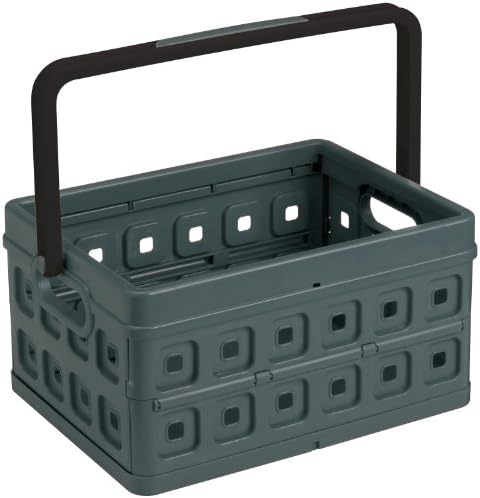 Sunware kvadratna sklopiva kutija 24 litara sa ručkom antracit crna boja