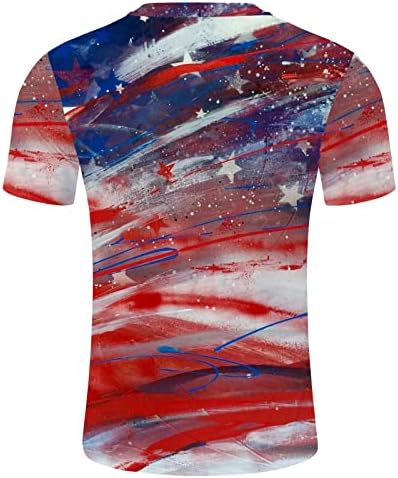 XXBR patriotske majice za muške, ljetni vojnik kratki rukav 4. jula Američka zastava Grafički tee vrhovi