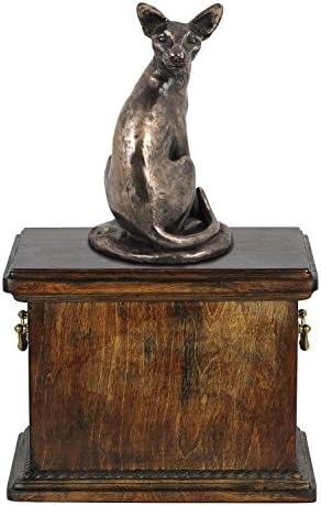 Egipatska mačka, spomen obilježje, urna za mačji pepeo, sa statuom mačke, ArtDog