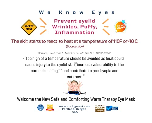 Odbojna grijana maska ​​za oči, USB pare topli komprimira za natečene oči, toplog terapijskog tretmana