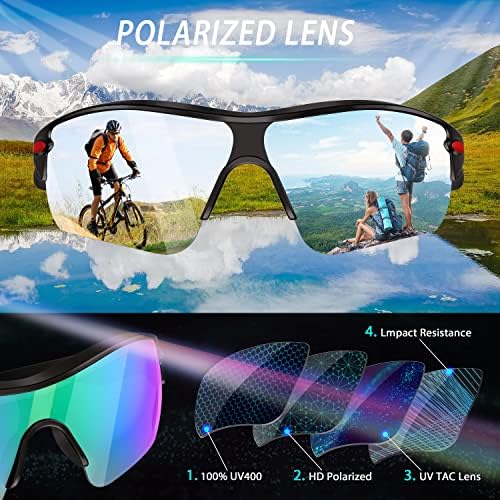 Ormgau polarizirane sportske naočare za sunce za muškarce žene mladi Bejzbol ribolov biciklizam trčanje Golf naočare