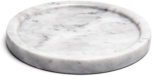 Prirodni mramorni kameni ukrasni pladanj okruglih ploča Nakit prsten nakit narukvice držač posude za
