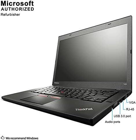 Lenovo ThinkPad T450 14in HD poslovni Laptop računar, Intel Dual-Core i5-5300U do 2.9 GHz, 8GB RAM, 256GB SSD, HDMI, 802.11 ac WiFi, Bluetooth, Windows 10 Professional