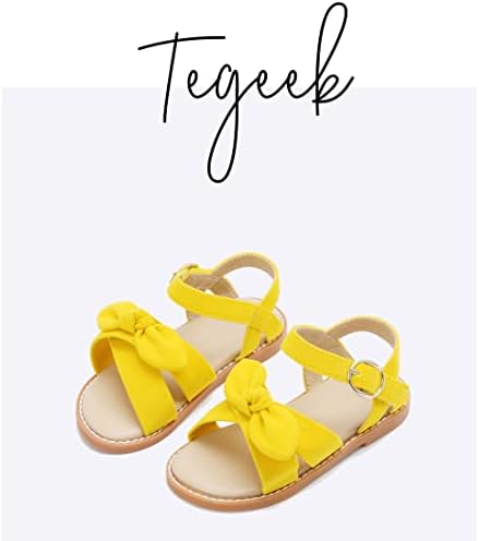 Tegeek mala djevojčica Ležerna Obuća za cipele otvoreni prst klasična Bowknot ljetna sandala
