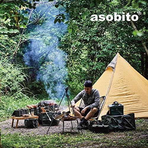 Asobito クック セット ケース 各 色 食器 調理 器具 収納 ケース 防水 頑丈 綿帆布 キャンプ アウトドア