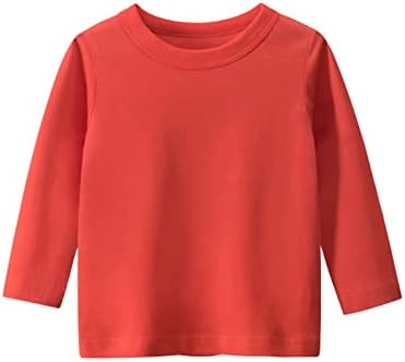 Dječje djece Dječje dječake dugih rukava Osnovna majica Ležerne majica majica na vrhu majica čvrstog boja za