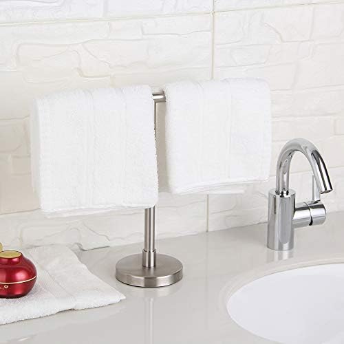 Sus 304 Držač ručnika za ručnike od nehrđajućeg čelika Stalni stalak za kupaonicu Vanity Countertop, brušeni završetak