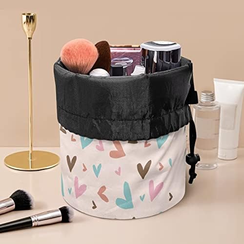 Koeqine barel makeup vrećica za šminku Travel Cosmetic Torba Veliki toaletni organizator Lagana za žene i djevojke sa šarenim toplotnim uzorkom