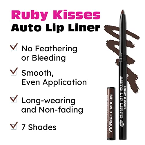 Ruby Kisses Auto olovka za usne, dugotrajna, glatka Primjena mehanička olovka za usne olovka