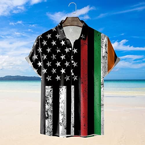 Muške košulje paket bluza Muška Zastava ljetna plaža kratki Casual rukav modni Top majice proljeće štampano šareno