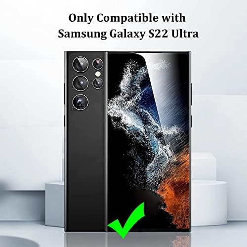 [2+2 Pakovanje] Tamoria Galaxy S22 Ultra Zaštita ekrana za privatnost + zaštita sočiva kamere