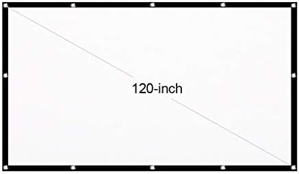 ZYZMH 100-inčni / 120-inčni zaslon za prijenosni HD projektor 16: 9 projekcijski ekran Sklopivi debeli izdržljiv za kućni bioskop na otvorenom